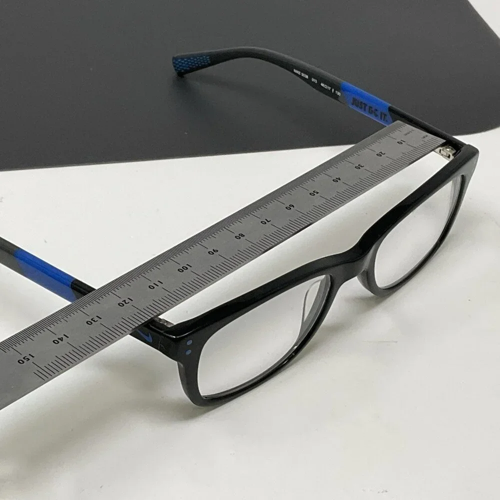 NIKE FRAMES ONLY EYEGLASSES 5538 013 BLACK / BLUE 46 [] 17 130